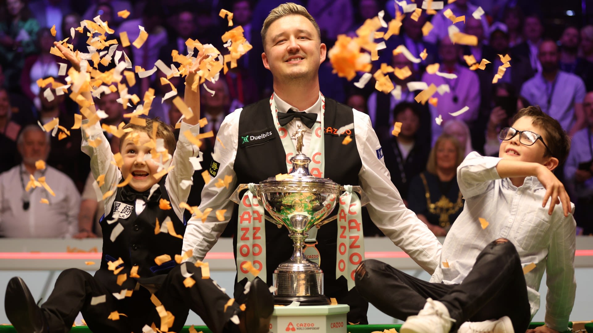 World snooker champion Wilson cried in bathroom at home after Crucible triumph