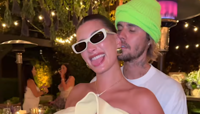 Hailey Bieber Shows Off Her Late Pregnancy Style in a Ruffle Dress