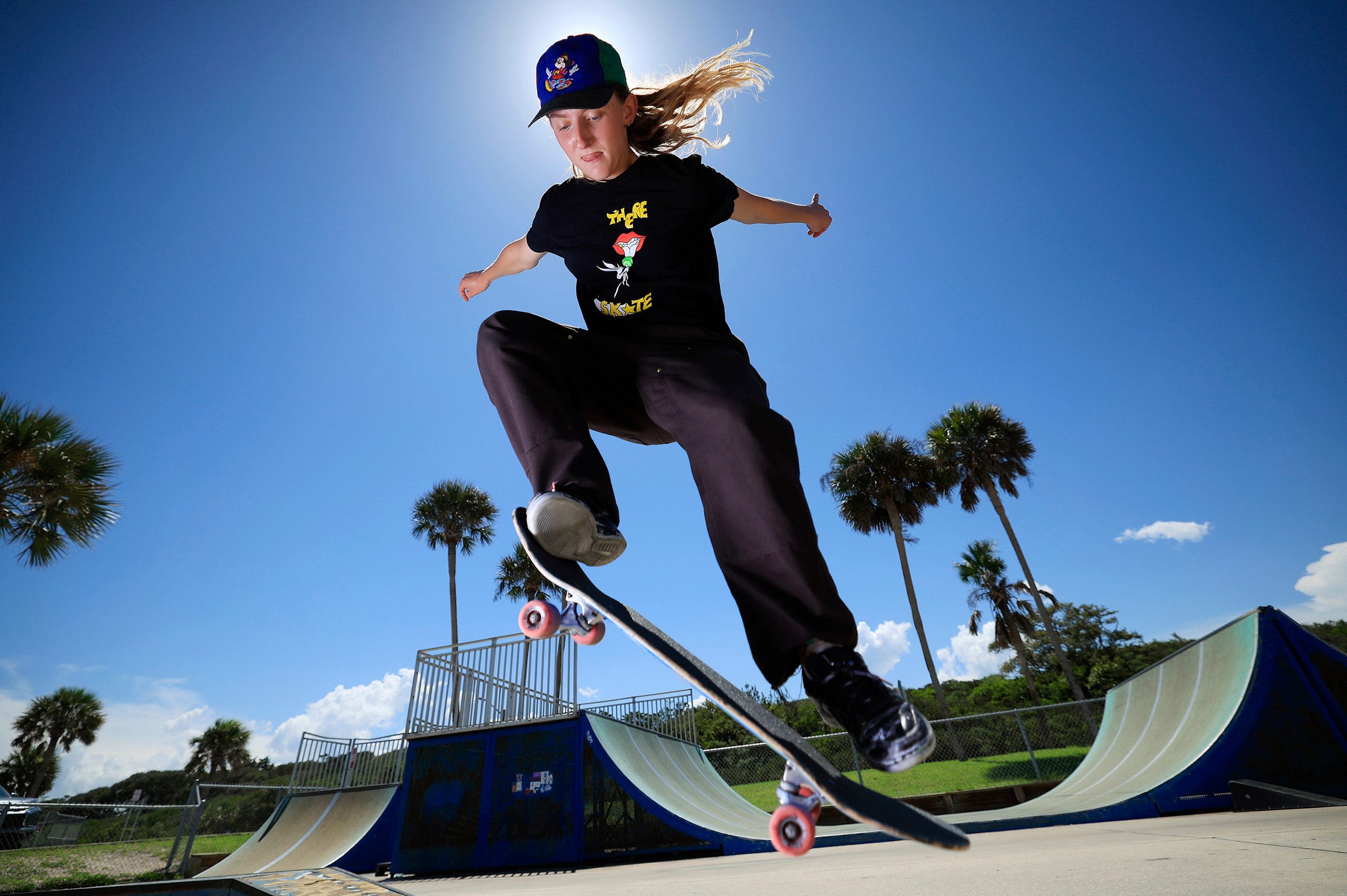 Fernandina Beach's Poe Pinson rides her skateboard to 'surreal' Paris Olympic experience