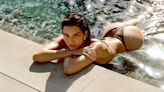 Kendall Jenner wows in brown bikini after rekindling romance with rapper