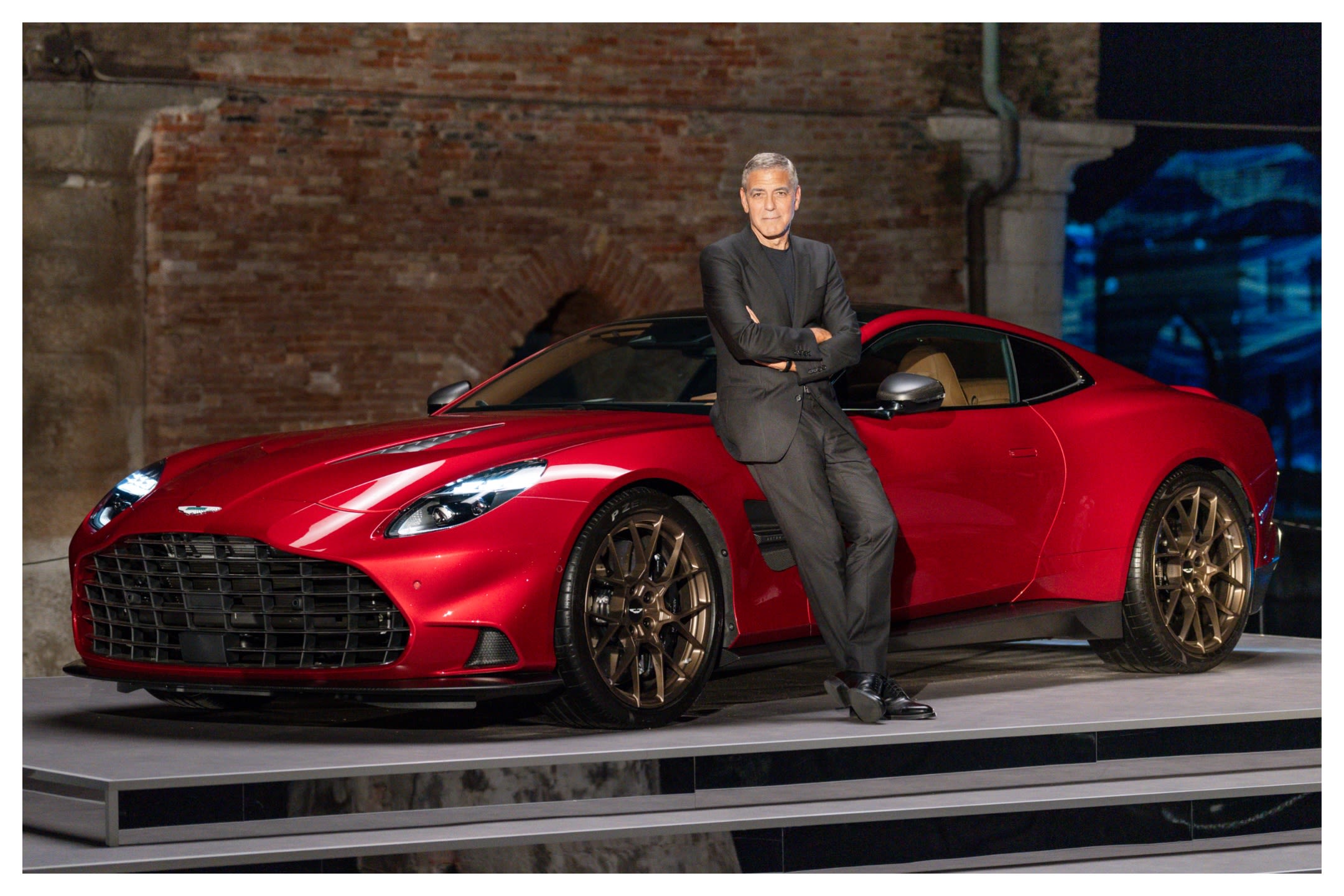 George Clooney, Daniel Craig, Fernando Alonso … the Stars Align to Celebrate the Unveiling of Aston Martin’s Vanquish in Venice: ‘It’s a...