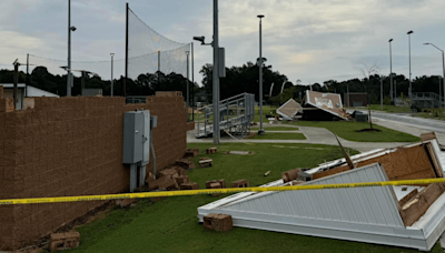 EF-1 Tornado damages Fuquay-Varina High School, staff pick up