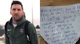 La emotiva carta de un niño a Lionel Messi tras la amenaza que sufrió en Rosario: “Acá nadie te hará daño”
