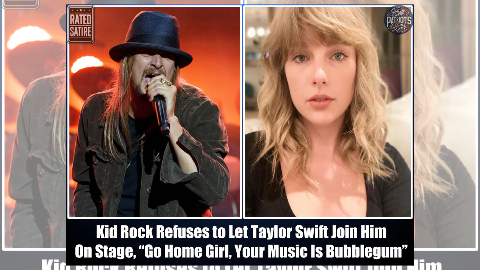 Fact Check: No, Kid Rock Did Not Refuse to Let Taylor Swift Onstage with Him
