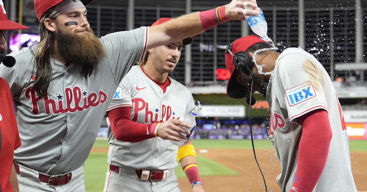 Trea Turner, Kyle Schwarber homer to help Phillies overpower Marlins 16-2