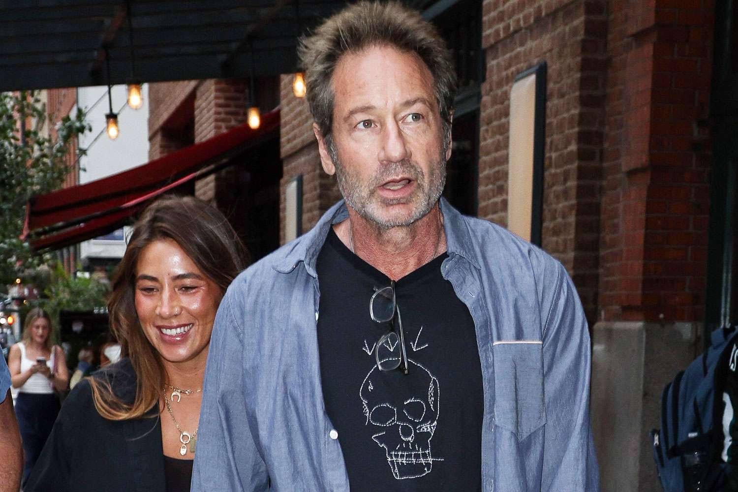 David Duchovny and Monique Pendleberry Step Out for Rare Outing Together in N.Y.C.