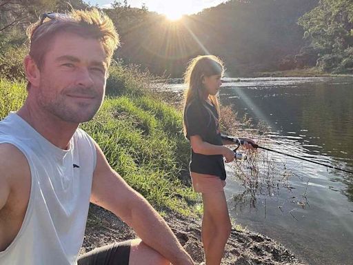 Chris Hemsworth Goes Fishing on 'Little Getaway' with Daughter India, 11, in Sweet Photos: 'Nothing Better'