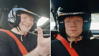 George Russell takes Ed Sheeran for Miami GP lap that leaves singer shaking