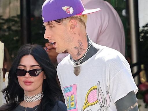 Megan Fox and Machine Gun Kelly hold hands while out for dinner in LA