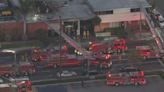 Fire damages LA County fire station