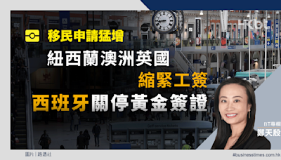 移民申請猛增！紐西蘭澳洲英國縮緊工簽！西班牙關停黃金簽證