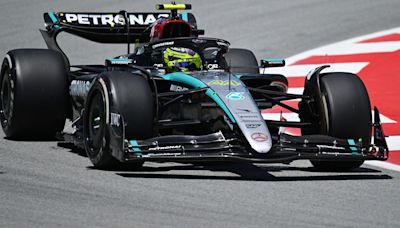 Spanish GP: Lewis Hamilton surges to fastest Practice Two time with chasing pack ahead of Red Bull