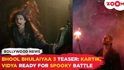 Bhool Bhulaiyaa 3 Teaser: Vidya Balan RETURNS as Manjulika, Kartik Aaryan prepares for SPOOKY battle