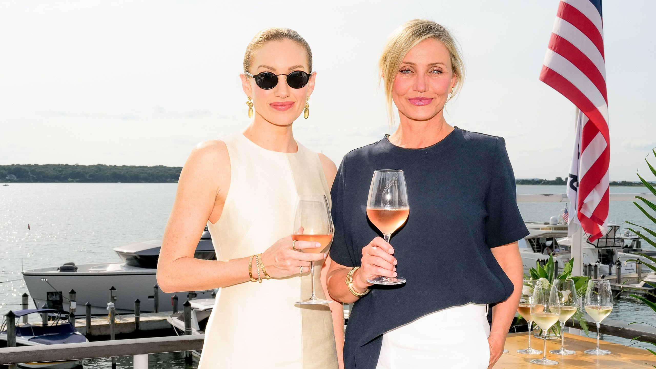 Cameron Diaz and Katherine Power Hosted a Rosé-Filled Dinner in East Hampton