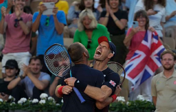 Andy Murray's tennis career is extended with a come-from-behind doubles win at the Paris Olympics