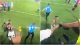 Video: el momento en el que un policía impidió que Darwin Núñez ATACARA a un hincha con una silla