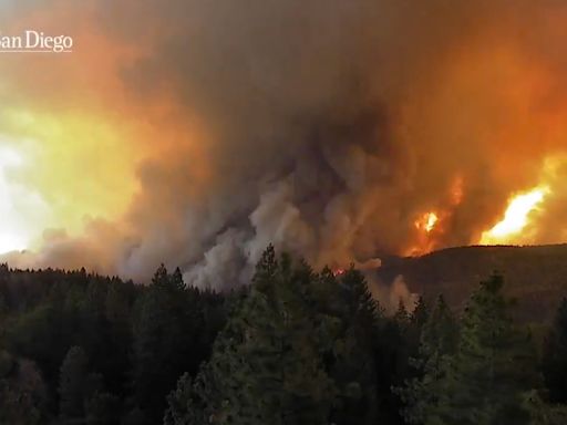 Jaw-dropping satellite video shows Park fire burning from space