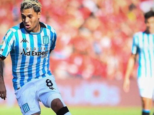 Juan Fernando Quintero volvió con el Racing y convirtió en la goleada a Tigre