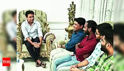 KTR demands Congress govt to fill 2L jobs and announce job calendar | Hyderabad News - Times of India