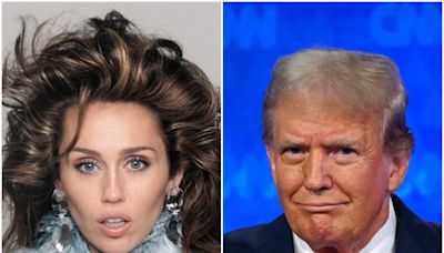 El ataque de Donald Trump a Miley Cyrus en presencia de Billy Rae, el papá de la cantante