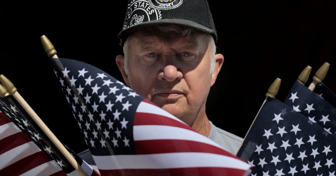 St. Peters man plants thousands of Memorial Day flags at Jefferson Barracks