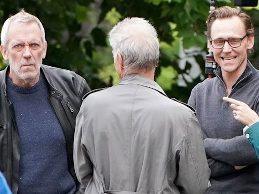 Tom Hiddleston & Hugh Laurie Film Scenes for ‘The Night Manager’ Season 2 in London