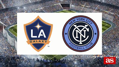 Los Angeles Galaxy vs New York City: estadísticas previas y datos en directo | MLS - Liga USA 2024