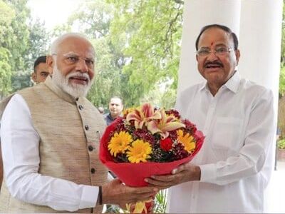 From being farmer's son to Vice Prez, Naidu's journey inspiring: PM Modi