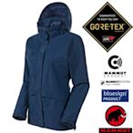 長毛象 女 Heritage 2層GoreTex防水防風透氣外套_藏青