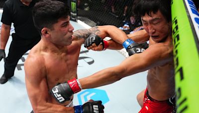 UFC prospect Hyder Amil scores sensational knockout with 38-punch combination