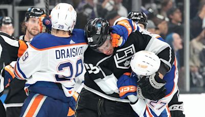 Frustrated Kings have no answer for high-scoring Oilers in Game 3 blowout loss