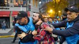 Argentine riot police disperse protesters with water cannons and tear gas ahead of key Senate vote