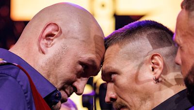 Tyson Fury vs Oleksandr Usyk, empezó el show con un clima bien caliente: cómo fue el cabezazo del padre del británico a un asistente del ucraniano