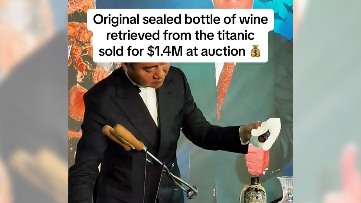 Fact Check: Video Purportedly Shows Wine Retrieved from Titanic Sold for $1.4 Million at Auction. Here's the Truth