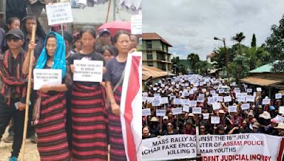 Rallies in Manipur and Assam over death of three Hmar youths in custody of police