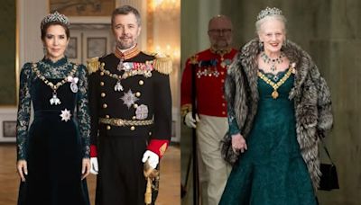 Queen Mary of Denmark Makes Debut in Mother-in-Law Margrethe II’s Danish Crown Jewels for First Official Portrait as Monarch With King Frederik X