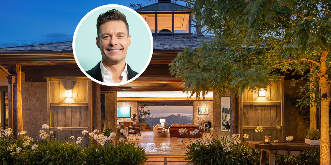 Ryan Seacrest Asks $22 Million for Rustic Napa Valley Estate