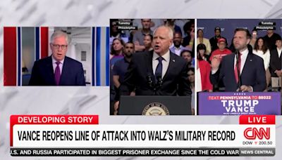 CNN fact-checks Tim Walz about ‘absolutely false’ claim he carried weapons 'in war'