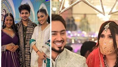 Bigg Boss OTT 3’s Sana Makbul, Shivani Kumari & Vishal Pandey Reunite At Adnaan Shaikh’s Sangeet Night