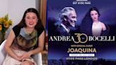 Otro sueño cumplido para Joaquina. Se une a Andrea Bocelli en un concierto muy especial