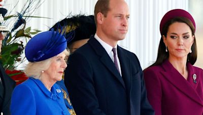 Queen Camilla and Kate's battle over blue outfits draws sniggers from staff