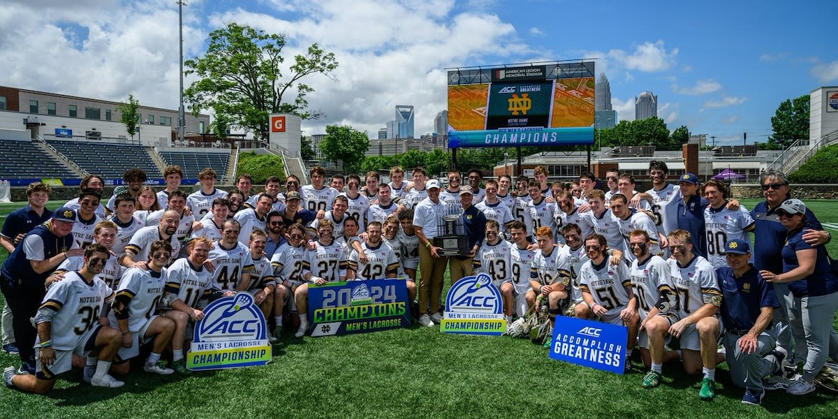 Notre Dame tops Duke 16-6 in 2024 ACC Men’s Lacrosse Championship Game