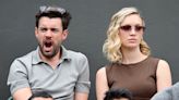 Jack Whitehall stifles a yawn while watching the tennis at Wimbledon