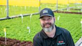 Working: Springworks Farm's Brady Sinclair is growing produce and the aquaponics operation