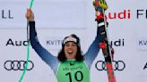 Brignone wins stop-start fog-disrupted super-G as Gut-Behrami extends overall World Cup lead
