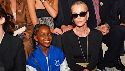 Charlize Theron Sits Front Row at Dior Pre-Fall Show With 7-Year-Old Daughter August