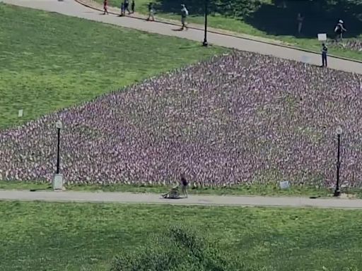 37,000 flags in place on Boston Common as part of 2024 Memorial Day Weekend display - Boston News, Weather, Sports | WHDH 7News