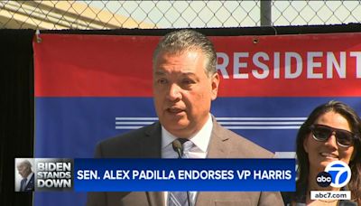 CA Sen. Alex Padilla backs Kamala Harris in presidential campaign