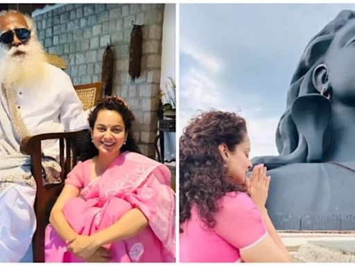 Kangana Ranaut seeks blessings from Sadhguru in Coimbatore after election win: 'My happy place'