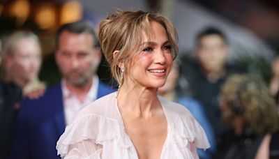 Jennifer Lopez Wore an Angelic Tiered Ruffle Dress With a Plunge Neckline in Mexico